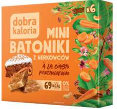 Mini batoniki A LA Ciasto Marchewkowe 6 szt Mini batoniki A LA Ciasto Marchewkowe 6 szt