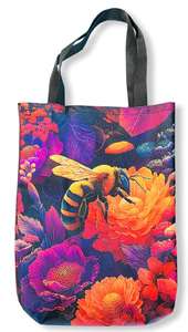 Torba z pszczołą na pomarańczowym kwiatku Torba z pszczołą na pomarańczowym kwiatku