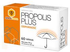 Propolis Plus Tabletki z pyłkiem i propolisem 60 szt Propolis Plus Tabletki z pyłkiem i propolisem 60 szt