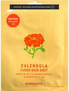 Maska w płachcie z nagietka Maska w płachcie z nagietka