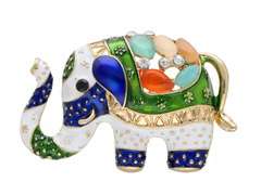 Broszka Słoń z cyrkoniami Broszka Słoń z cyrkoniami