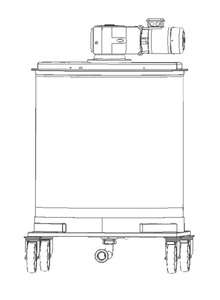 CFM Urządzenie do kremowania i mieszania miodu 1000 kg ze stojakiem CFM Urządzenie do kremowania i mieszania miodu 1000 kg ze stojakiem