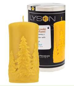 Forma silikonowa WALEC WYSOKI ZE ŚWIERKAMI 12cm Forma silikonowa WALEC WYSOKI ZE ŚWIERKAMI 12cm