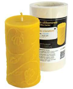Forma silikonowa WALEC Z KWIATAMI 14,5cm Forma silikonowa WALEC Z KWIATAMI 14,5cm
