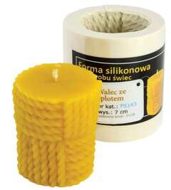 Forma silikonowa WALEC ZE SPLOTEM 7cm Forma silikonowa WALEC ZE SPLOTEM 7cm