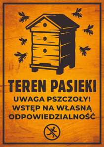 Tablica ostrzegawcza mała drewnopodobna w pionie WZÓR 1 Tablica ostrzegawcza mała drewnopodobna w pionie WZÓR 1