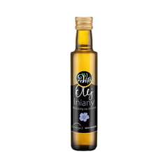 OLEJ LNIANY TŁOCZONY NA ZIMNO 250g OLEJ LNIANY TŁOCZONY NA ZIMNO 250g