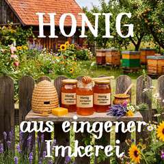 Baner reklamowy niemieckojęzyczny HONIG DOMEK 1x1 Baner reklamowy niemieckojęzyczny HONIG DOMEK 1x1